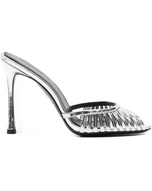 retroféte Mules Allistair con tacón de 105 mm - Metálico