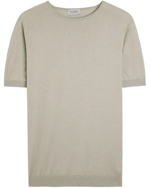 John Smedley Short-Sleeve T-Shirt - Grey