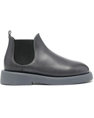 Marsèll Gommello Leather Ankle Boots - Grey