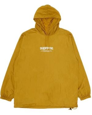 Supreme Logo-Print Hoodie - Yellow