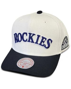 Mitchell & Ness Mlb Cooperstown Off Word Pro Curved Peak Cap - White