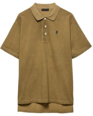 Prada Garment-Dyed Cotton Polo Shirt - Green