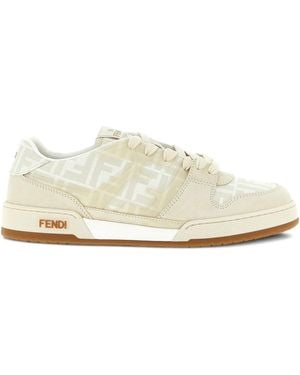 Fendi Zapatillas bajas Match con FF en jacquard - Blanco