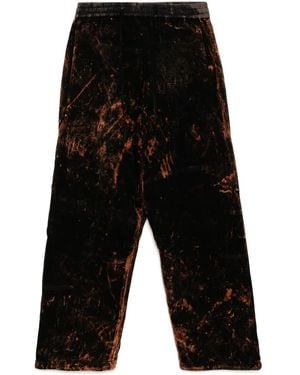 Stain Shade Cotton Track Trousers - Black