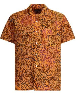 Beams Plus Chemise À Fleurs - Orange