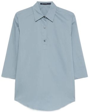 Sofie D'Hoore Three-Quarter-Sleeve Blouse - Blue