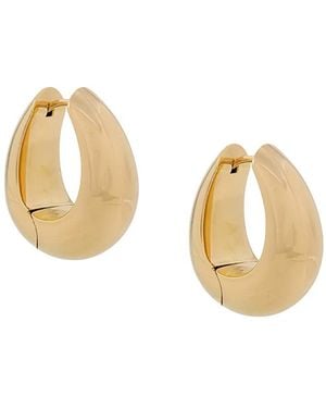 Tom Wood Large Ice Hoop Earrings - Metallic