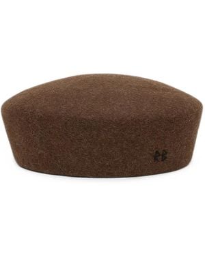 Ruslan Baginskiy Wool-Felt Pillbox Hat - Brown