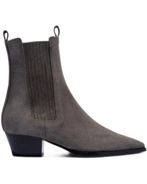 Aeyde Bottines Agata En Daim - Marron