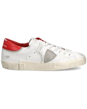 Philippe Model Triangle-Patch Trainers - White