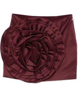 ROTATE BIRGER CHRISTENSEN Flower-Embellished Mini Skirt - Purple