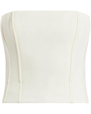 Acler Trägerloses Top - Weiß