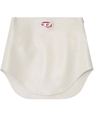 DIESEL Skirt 'O-Limpo' Made Of Faux Leather - Natural