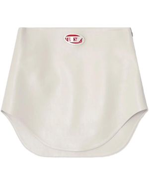 DIESEL Skirt 'O-Limpo' Made Of Faux Leather - Natural