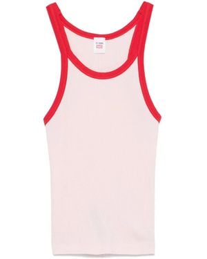 RE/DONE Ribbed Tank Top - Pink