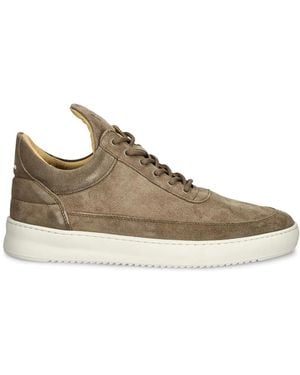 Filling Pieces Suede Front-Lace Trainers - Brown