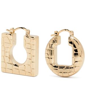 Jacquemus The Rond Carré フープピアス - メタリック
