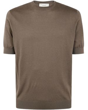 FILIPPO DE LAURENTIIS Knitted T-shirt - Marrón