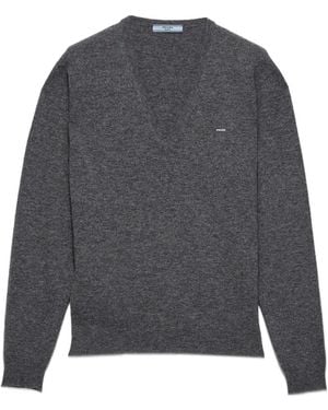 Prada Klassischer Pullover - Grau