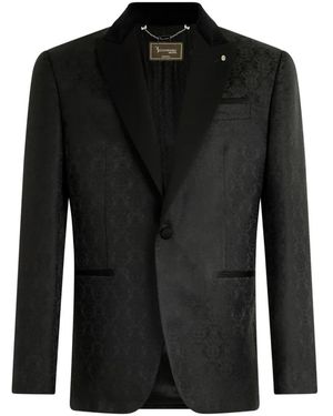 Billionaire Jacquard Brocade Blazer - Black