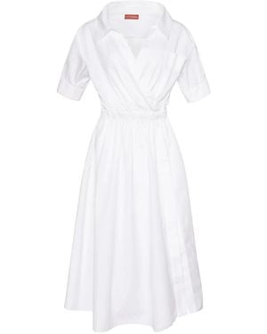 Altuzarra Lydia Cotton-Blend Poplin Shirt Dress - White
