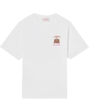 MC2 Saint Barth Embellished Cotton T-Shirt - White