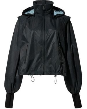 Perfect Moment Hooded Lightweight Jacket - Black