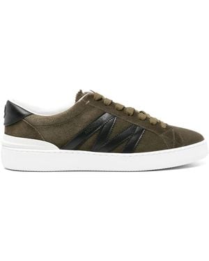 Moncler 'Monaco' Low Top Sneakers With Logo Detail - Green