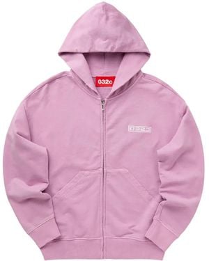 032c Zip-Front Hoodie - Pink