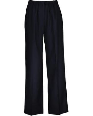 GANT Elasticated-Waistband Trousers - Blue