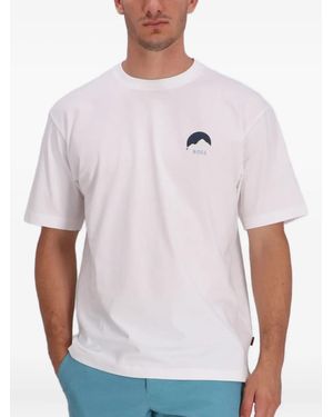 BOSS Mountain-Graphic Cotton T-Shirt - White