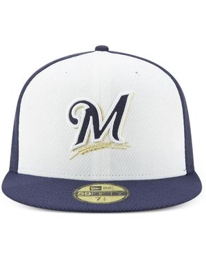 KTZ 59Fifty Milwaukee Brewers Diamond Era Fitted Cap - Blue