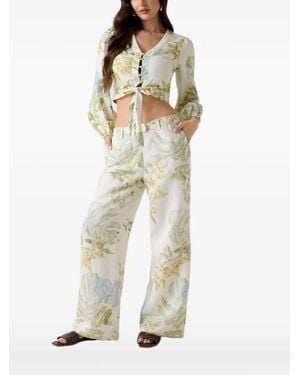 Guess Linen-Blend Shirt - White