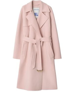 Burberry Cashmere Wrap Coat - Pink
