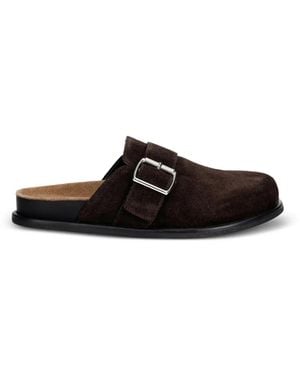 Vagabond Shoemakers Effie Buckle-Fastening Suede Mules - Black