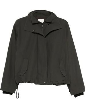 St. Agni High-Neck Bomber Jacket - Black