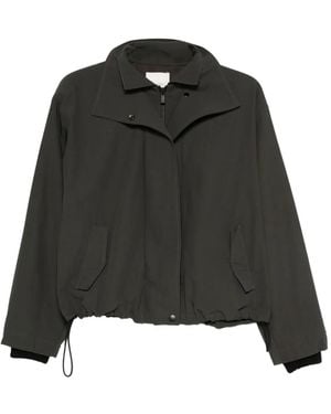 St. Agni High-Neck Bomber Jacket - Black