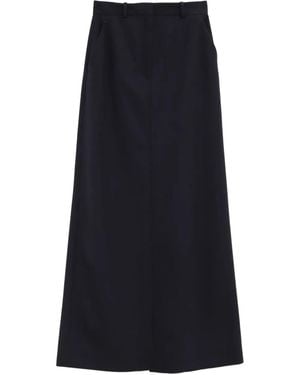 The Row Slit Maxi Skirt - Blue
