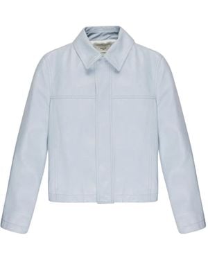 Bally Leather Jacket - Blue