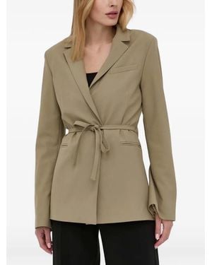 Samsøe & Samsøe Tie-Waist Blazer - Natural