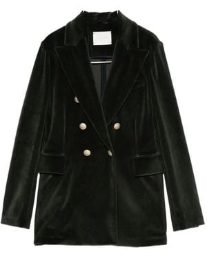 Circolo 1901 Chaqueta de terciopelo con doble botonadura - Negro
