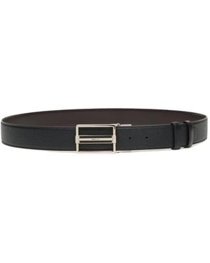 Bally Ceinture Réversible En Cuir - Blanc