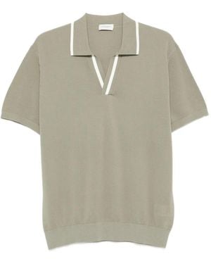 Paolo Pecora V-Neck Trim T-Shirt - Grey