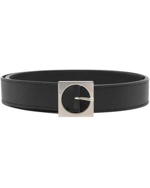 Marsèll Square-Buckle Belt - White