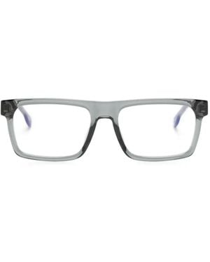 Carrera Brille Mit Eckigem Gestell - Grau