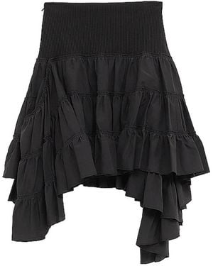 JW Anderson Min Ruffled Skirt - Black