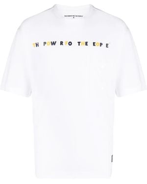 The Power for the People ロゴ Tシャツ - ホワイト