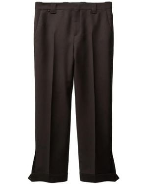 Versace Pantalon De Costume En Mohair Mélangé - Black