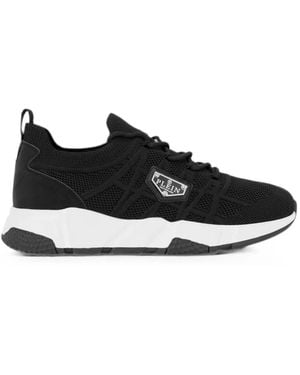 Philipp Plein Runner Sock Triangle Placca Sneakers - Schwarz