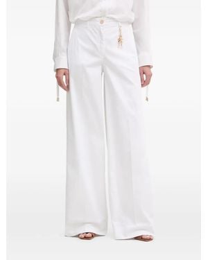 Fracomina Palazzo Trousers - White
